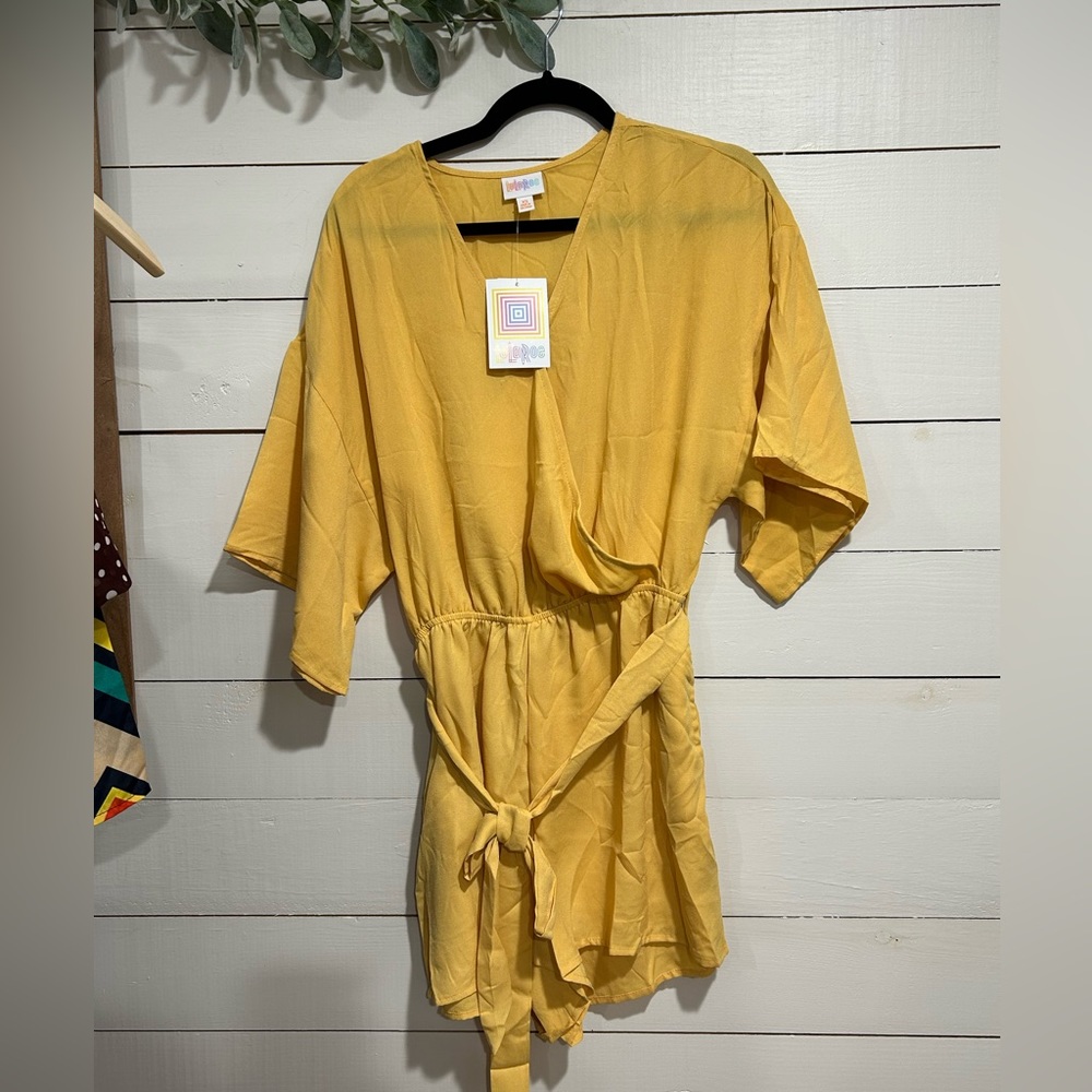 Mustard  Melinda Romper by LULAROE - Picture 3 of 5